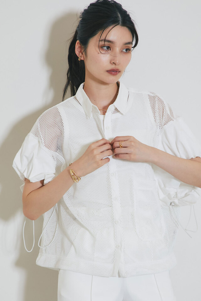 WEB限定】メッシュシャツ