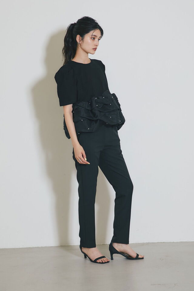 ペプラムパールカットプルオーバー