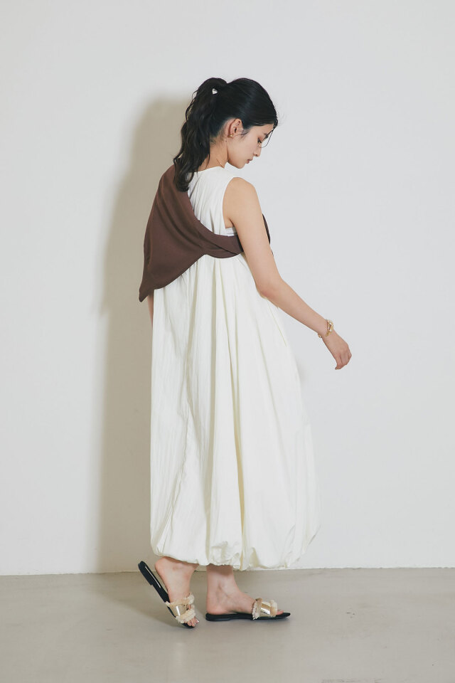 WEB限定】バルーンノースリワンピース