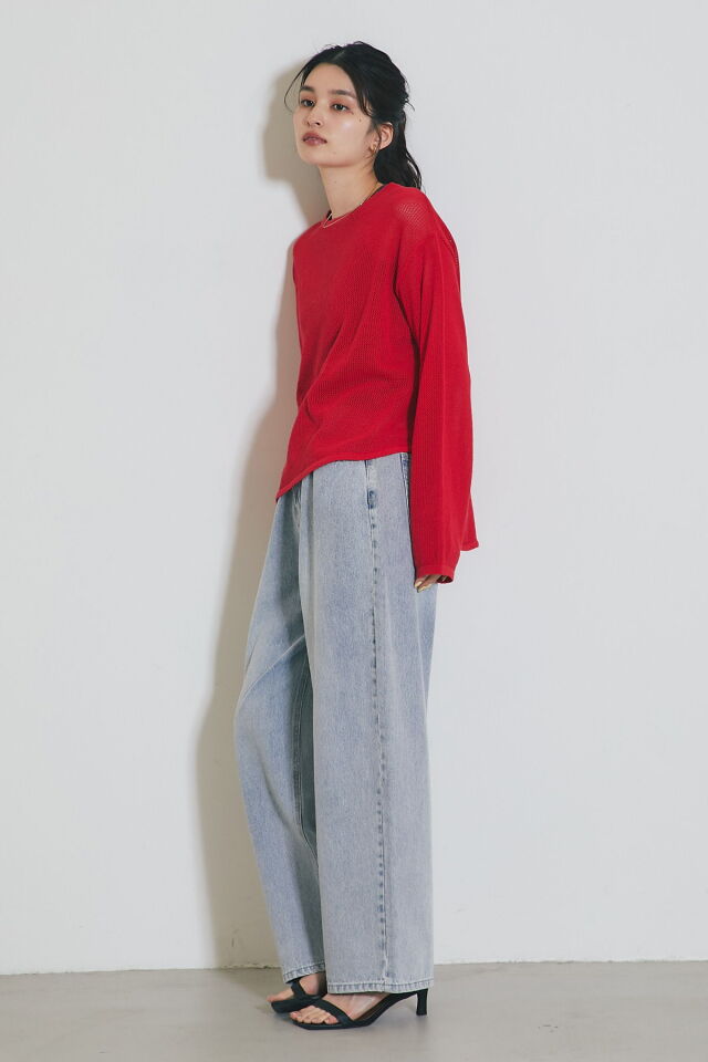 ★ドイツ発*BERSHKA*新作*MILANスポーティーメッシュトップ★ WEB限定】メッシュニット