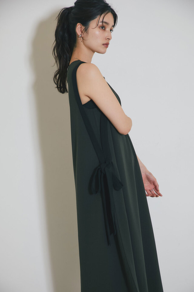 WEB限定】配色ショーゼットワンピース