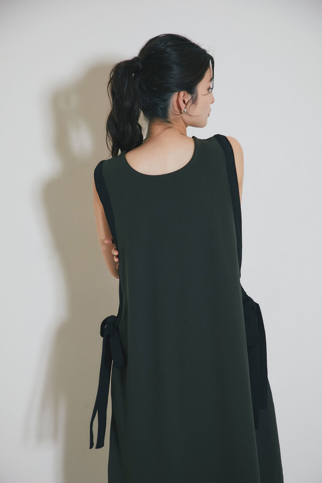 WEB限定】配色ショーゼットワンピース