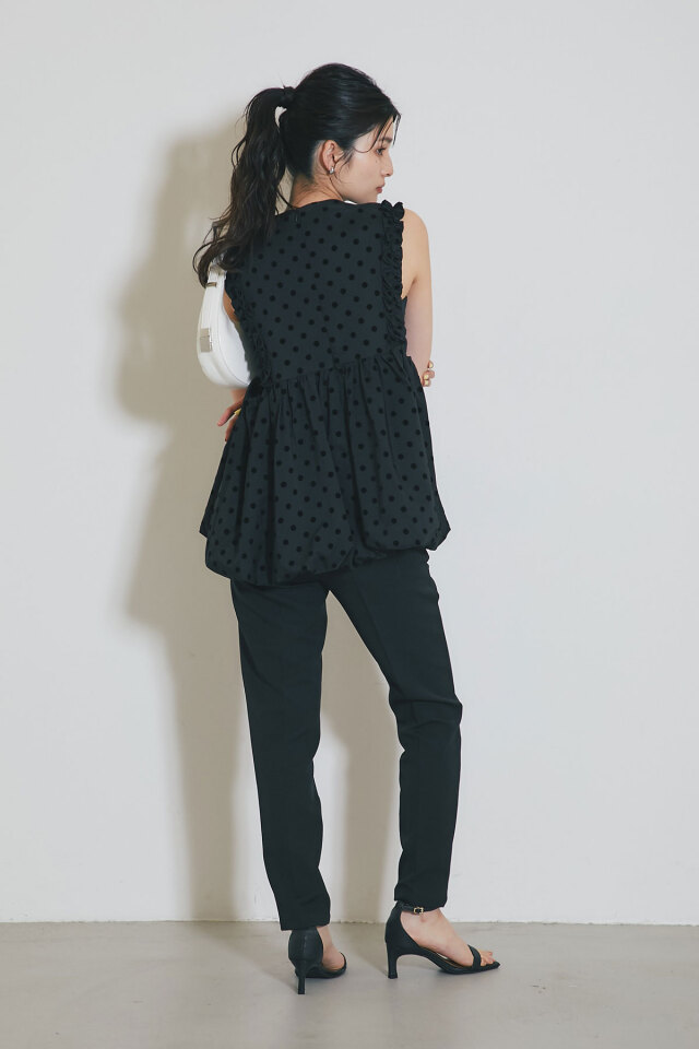 WEB限定】バルーンドットスカラップベスト