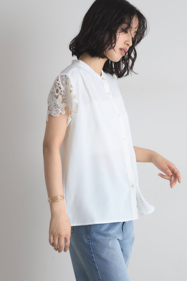 vintage レース デザイン ブラウス 80s 90s 正規品 Vintage lace レースシャツ レースブラウス ヴィンテージ