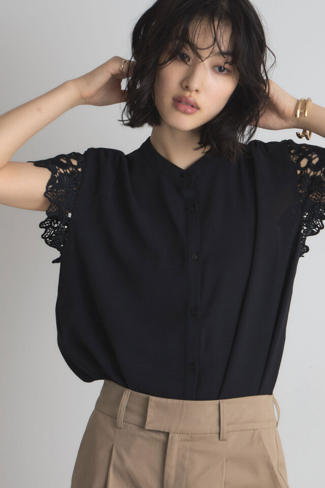 vintage レース デザイン ブラウス 80s 90s 正規品 Vintage lace レースシャツ レースブラウス ヴィンテージ