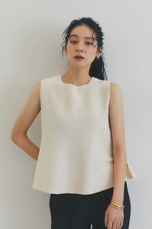 グログランリボンペプラムジレ※一部店舗のみ入荷