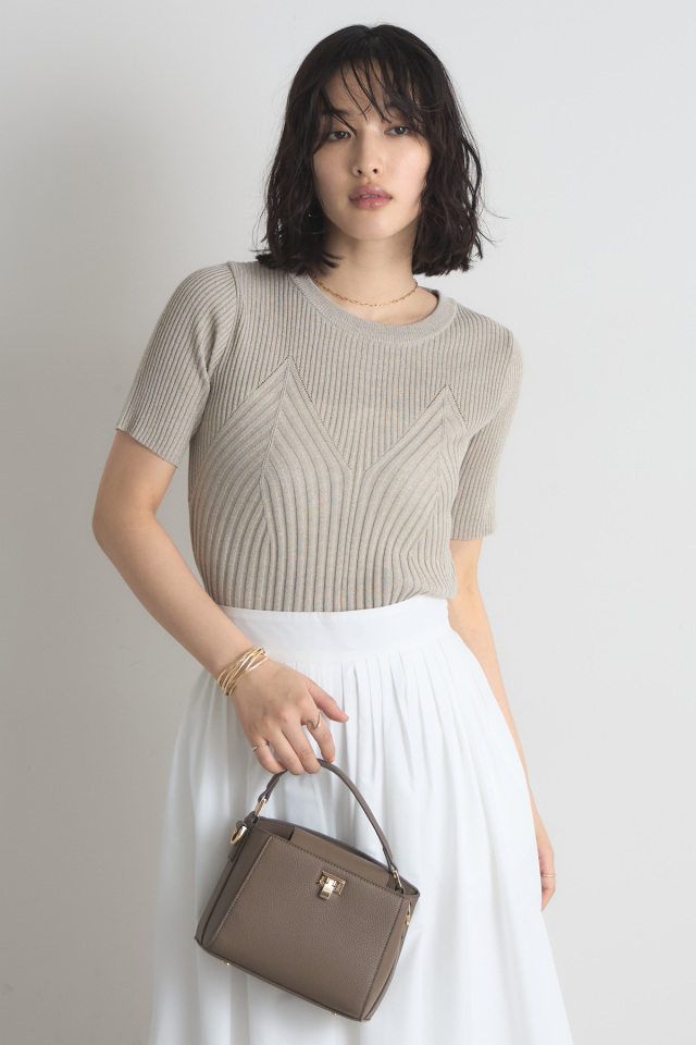 ビスチェライクミックスニットプルオーバー※一部店舗のみ入荷