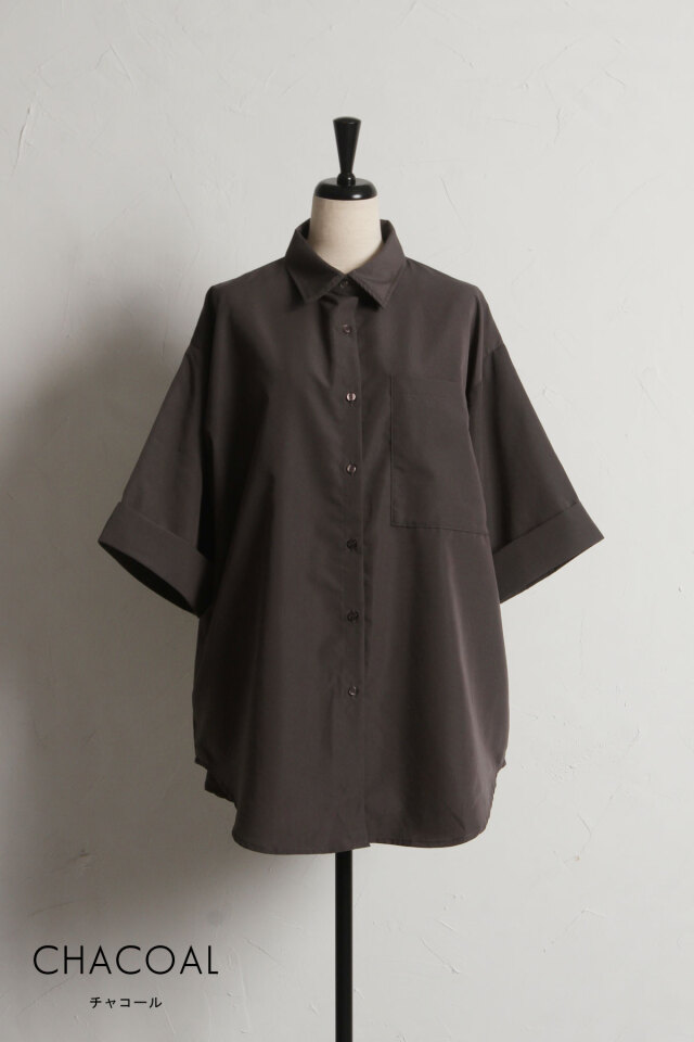 IENAビッグシルエットミリタリーシャツ ビッグシルエットシャツ※一部店舗のみ入荷