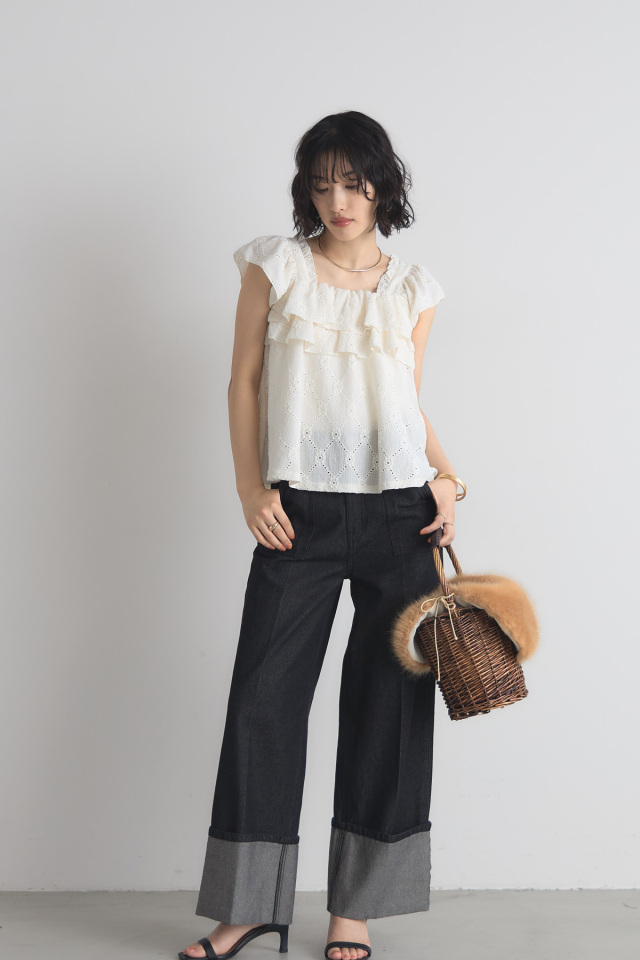 アイレットレースキャミソール※一部店舗のみ入荷