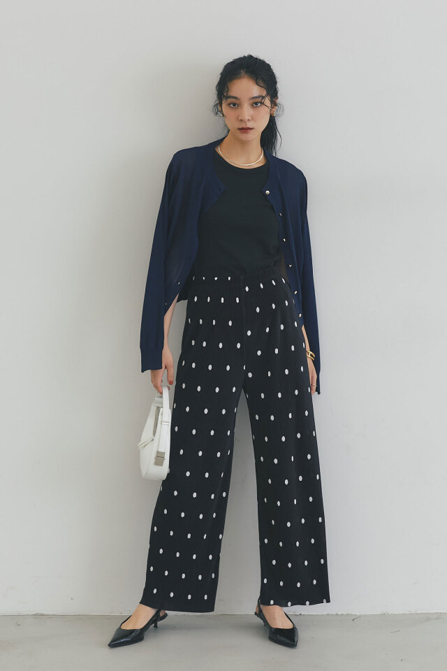 プリーツドットパンツ※一部店舗のみ入荷