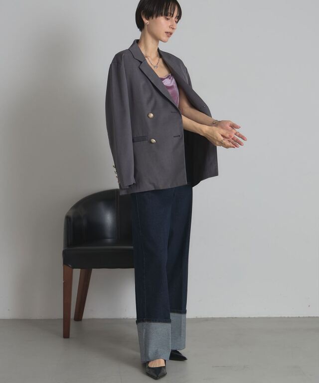 WEB限定】ツイルゴールドボタンブレザー