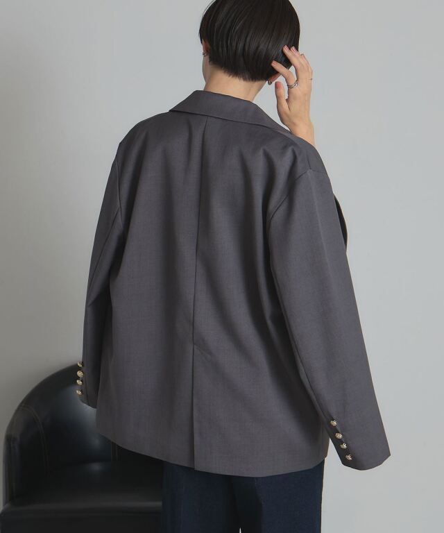 WEB限定】ツイルゴールドボタンブレザー