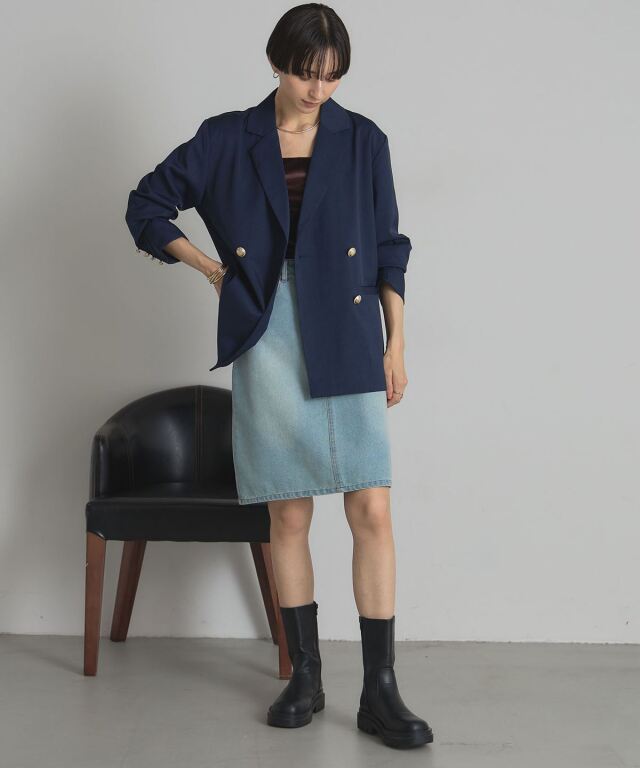 WEB限定】ツイルゴールドボタンブレザー