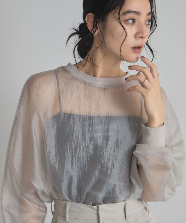 オフィシャルサイト限定】シアーブラウス