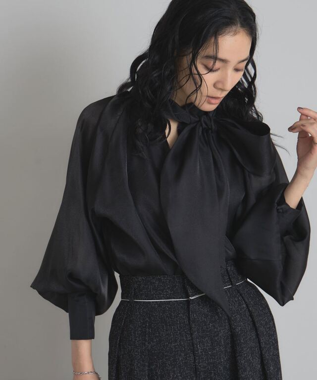 2WAYボリュームスリーブリボンブラウス※一部店舗のみ入荷