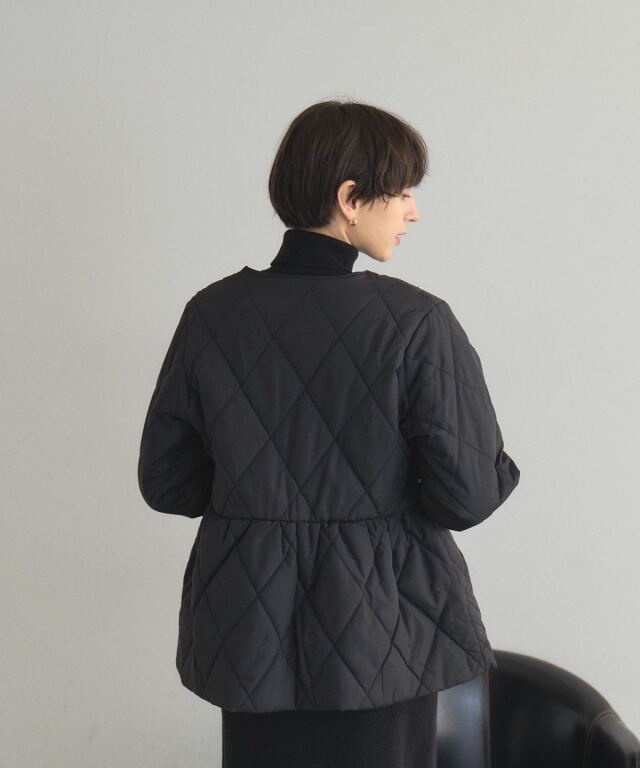 WEB限定】フロントパールキルティングブルゾン