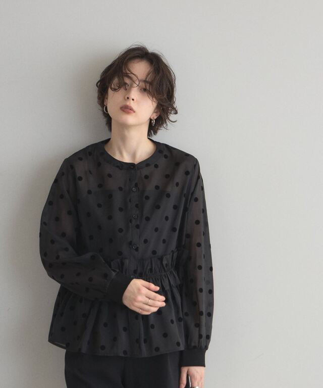 オフィシャルサイト限定】シアードットフロッキーブラウス