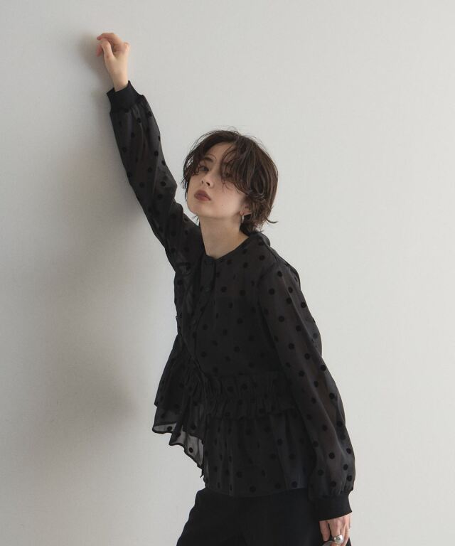 オフィシャルサイト限定】シアードットフロッキーブラウス