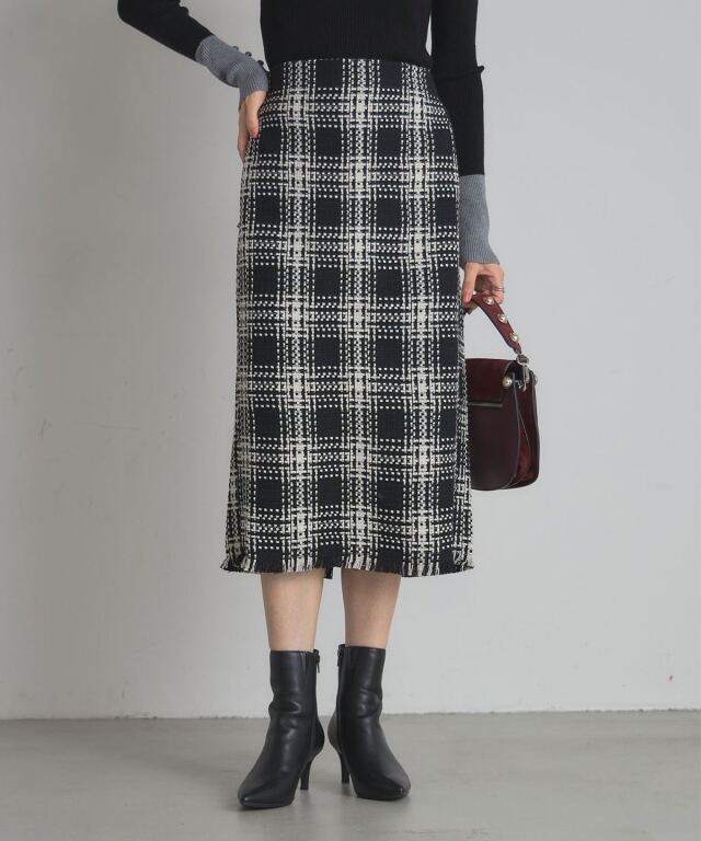 【オフィシャルサイト限定】バスケットチェックタイトスカート