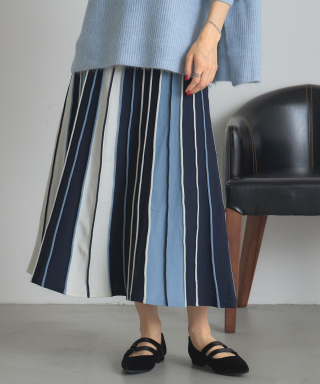 37400円　新品未使用　archivio ストライプスカート　サイズ36 37400円 新品未使用 archivio ストライプスカート サイズ36