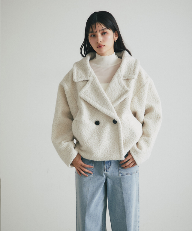 WEB限定】ブークレショートコート
