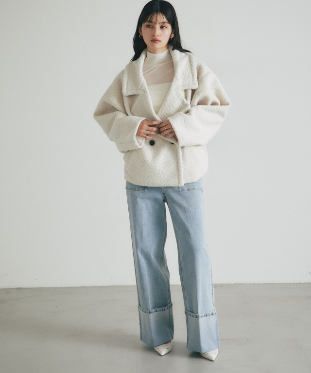 WEB限定】ブークレショートコート