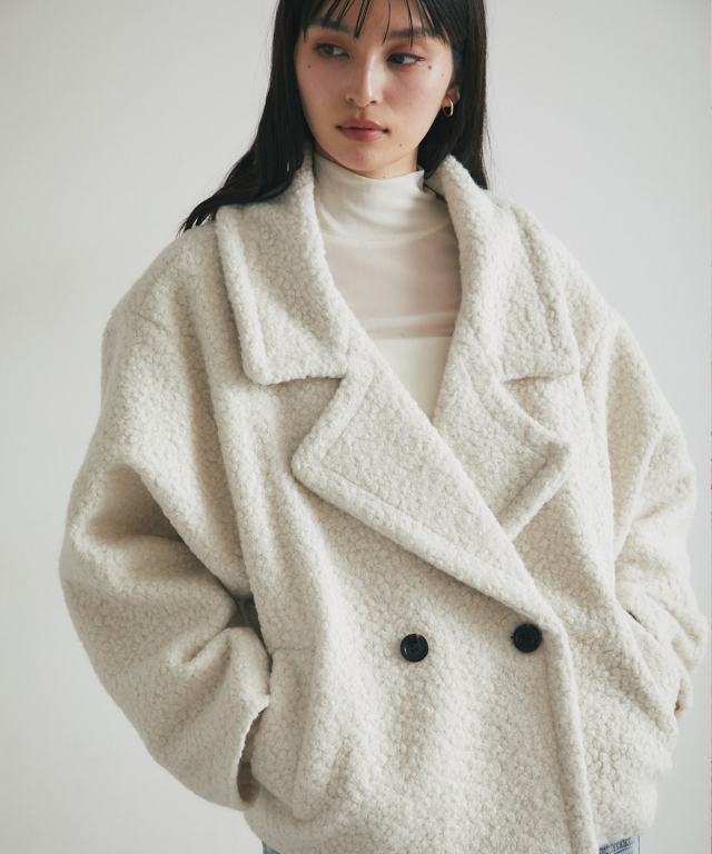 WEB限定】ブークレショートコート