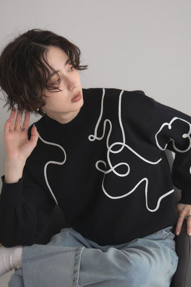 ケーブルニット