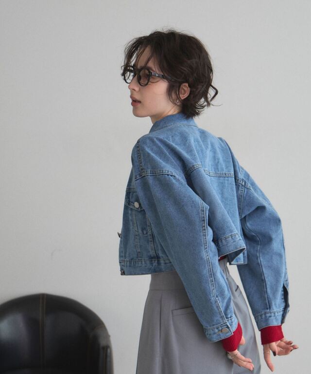 オフィシャルサイト限定】クロップドデニムジャケット