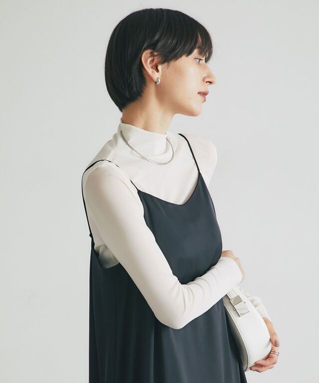 オフィシャルサイト限定】マットサテンバルーンキャミワンピース