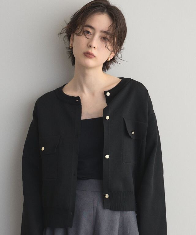 【オフィシャルサイト限定】ゴールド釦ニットカーディガン