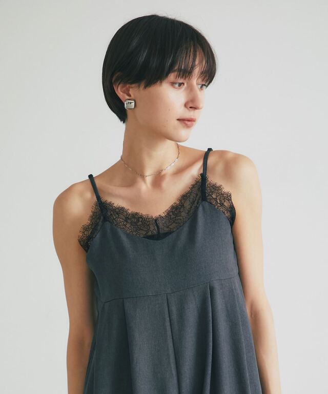 咲村宇音45rインディゴコットンレースキャミソ一ルとジャケット 45R】ニット｜1977年創業、日本の服。丈夫で長持ち、気持ちの