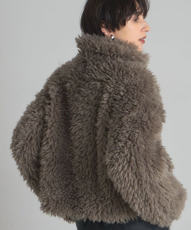 オフィシャルサイト限定】2WAYカラープードルボアショートジャケット