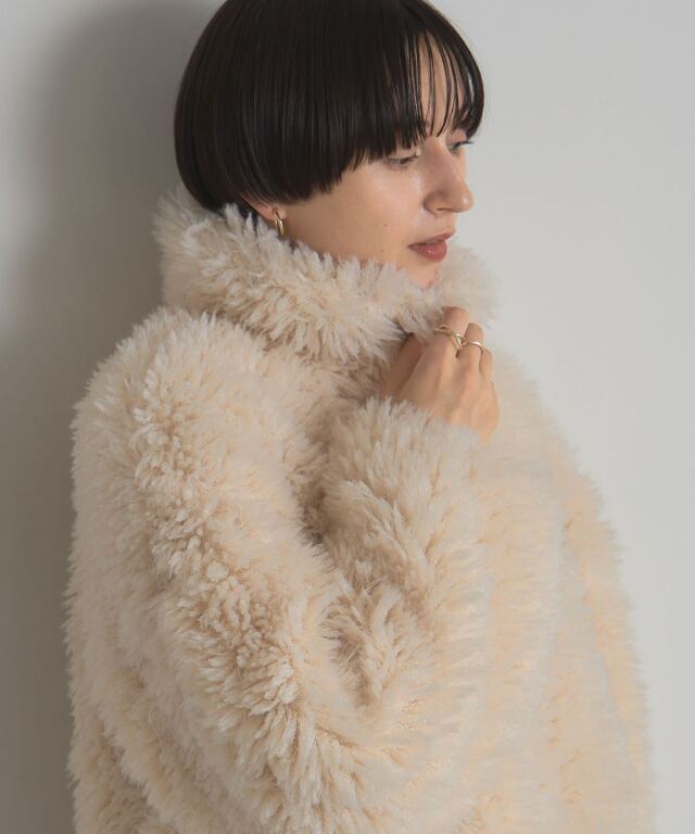 オフィシャルサイト限定】2WAYカラープードルボアショートジャケット