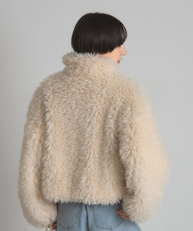 オフィシャルサイト限定】2WAYカラープードルボアショートジャケット