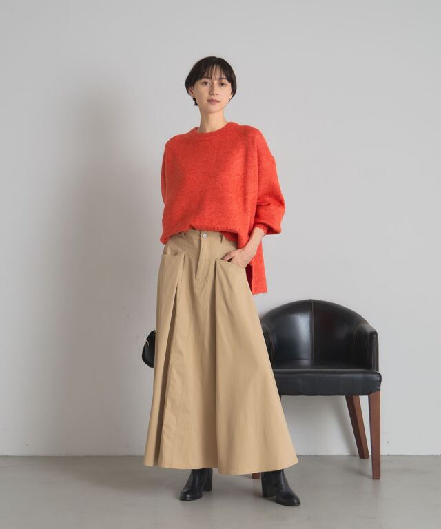 オフィシャルサイト限定】ミリタリーツイルタックフレアスカート