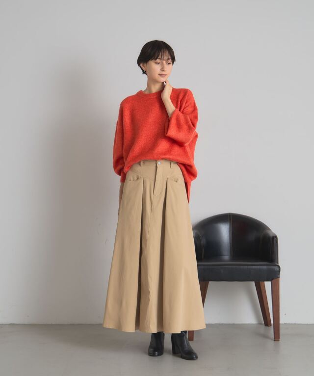 オフィシャルサイト限定】ミリタリーツイルタックフレアスカート