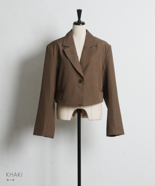 オフィシャルサイト限定】ツイルショートテーラードジャケット