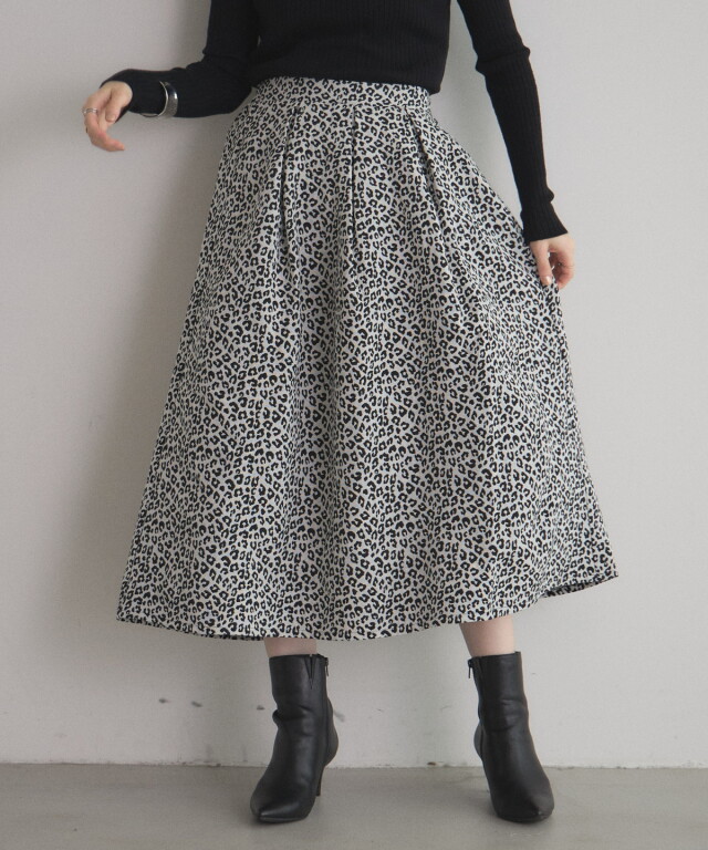 【オフィシャルサイト限定】アソートジャガードフレアスカート