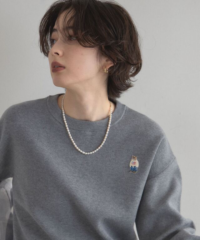 オフィシャルサイト限定】ベアワッペンニットトップス