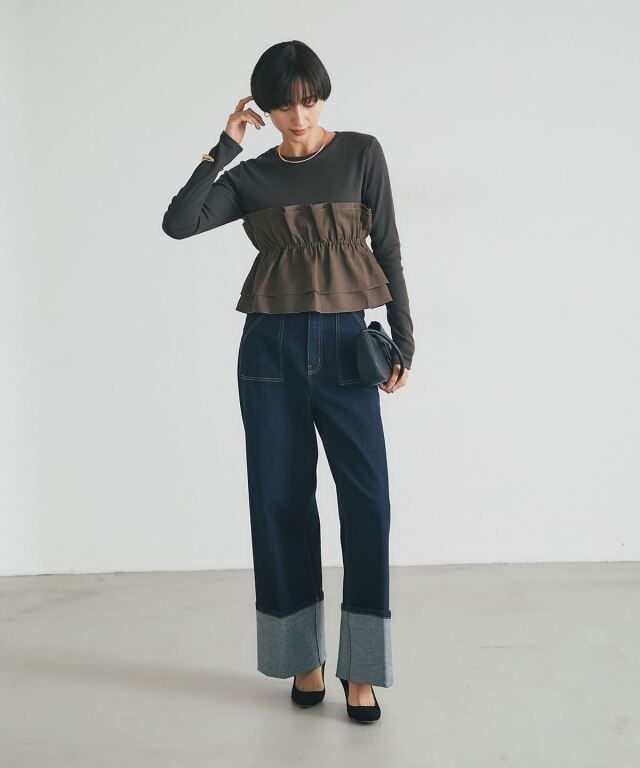 オフィシャルサイト限定】ビスチェ風レイヤードTシャツ
