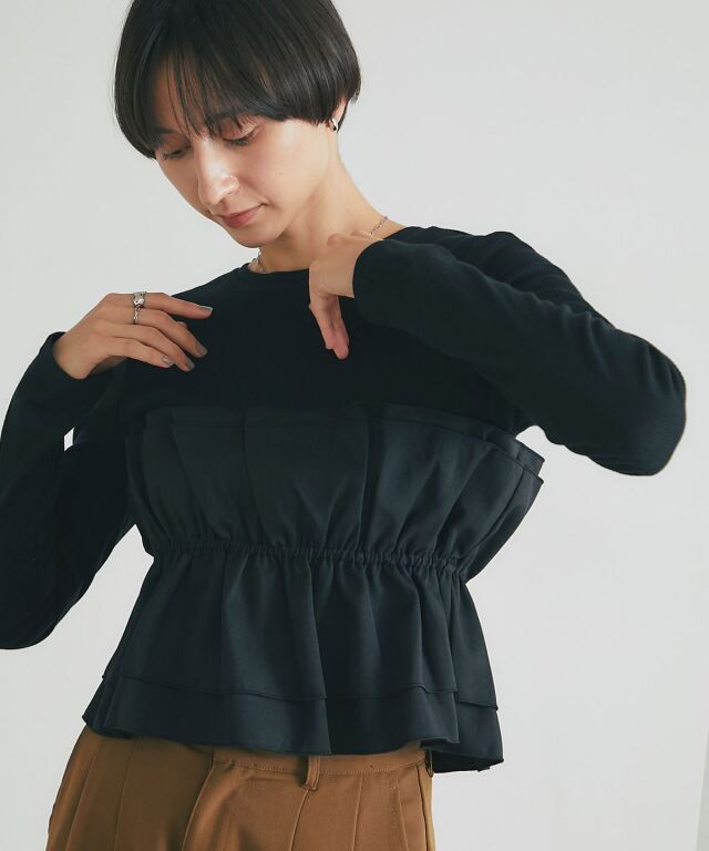 オフィシャルサイト限定】ビスチェ風レイヤードTシャツ