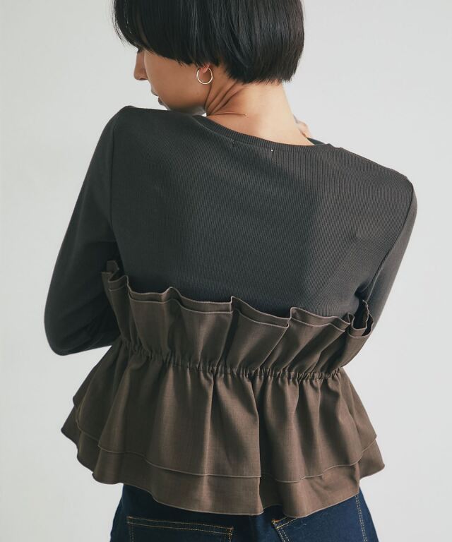 オフィシャルサイト限定】ビスチェ風レイヤードTシャツ