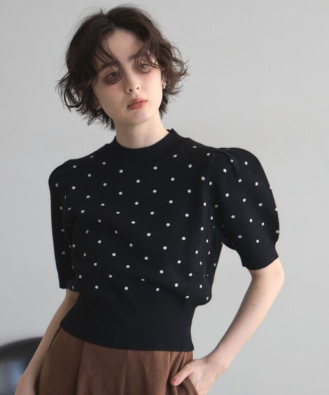 ドット半袖プルオーバー