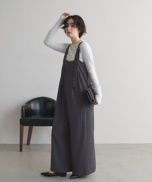 肩ベルトサロペット