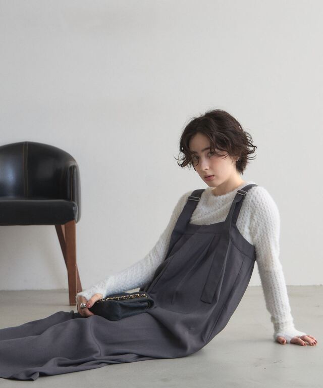 肩ベルトサロペット