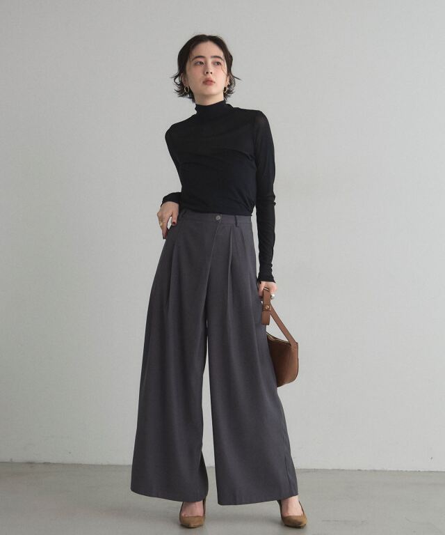 TROVE 21SS「HOUI WRAP PANTS」3 ネイビー ラップパンツ TROVE 21SS
