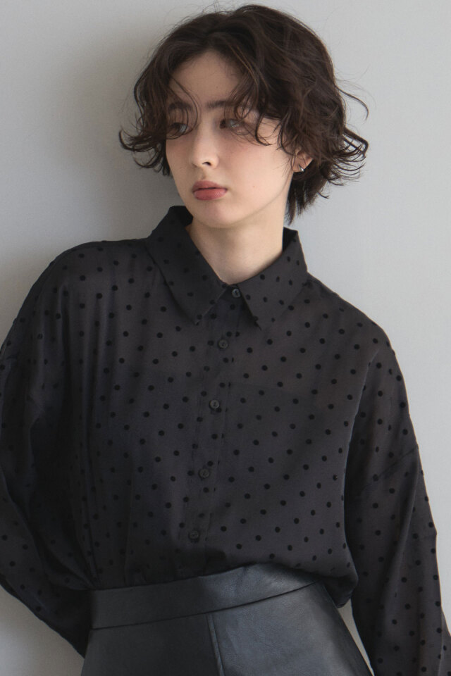 レーススリーブブラウス