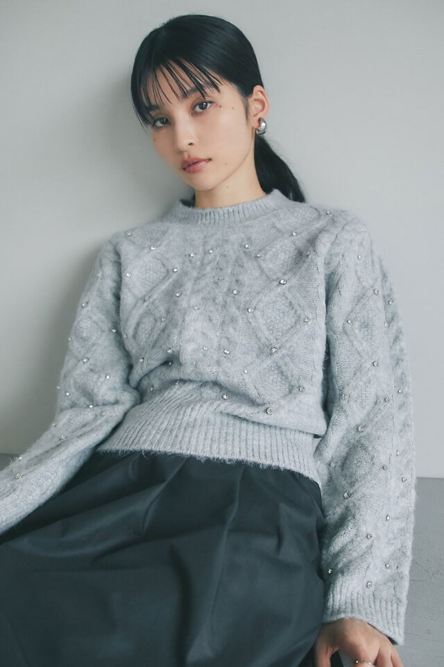 レーススリーブブラウス