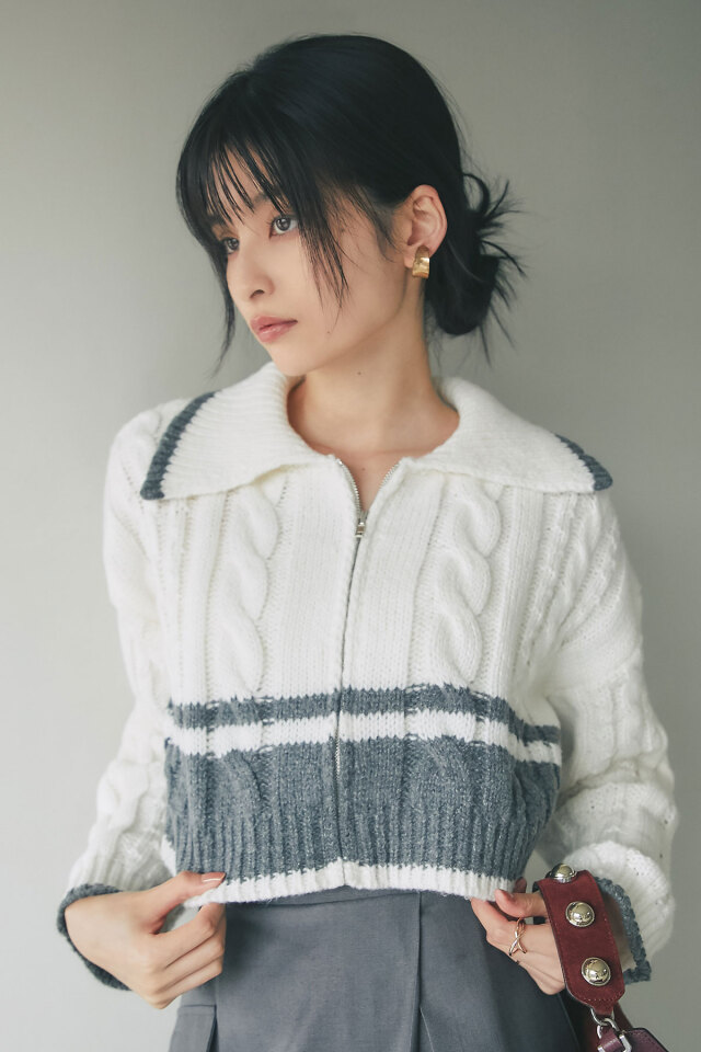 ケーブルニット